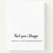 Personalisiertes Familienrezept Notizblock (Rückseite)