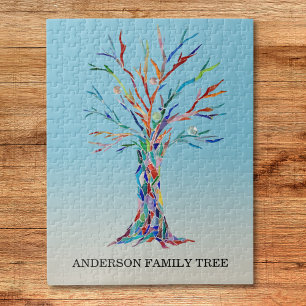 Personalisiertes Familienstammbaum-Puzzle Puzzle