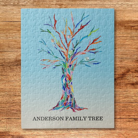 Personalisiertes Familienstammbaum-Puzzle Puzzle