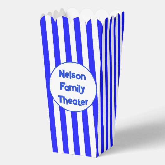 Personalisiertes Familientheater Popcorn Geschenkschachtel (Vorderseite)