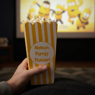 Personalisiertes Familientheater-Popcorn Geschenkschachtel