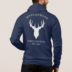 Personalisiertes Familientreffen: Passende Hirsche Hoodie