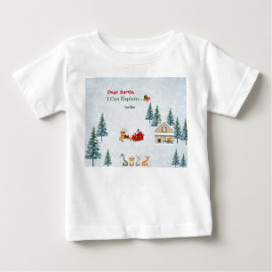 Personalisiertes Familienweihnachten Baby T-shirt