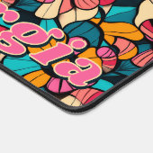 Personalisiertes, fantastisches Retro-Muster Schreibtischunterlage (Ecke)