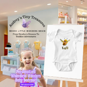 Personalisiertes Fantastisches Wunder Biene Baby B Strampler