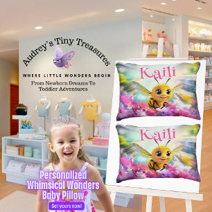 Personalisiertes Fantastisches Wunder Biene Baby K Dekokissen