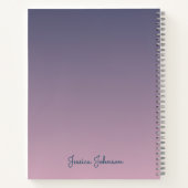 Personalisiertes Fantasy Castle Notebook für Mädch Notizblock (Rückseite)