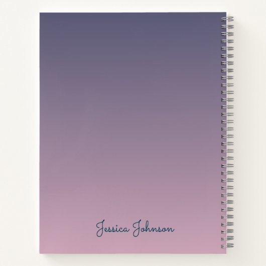 Personalisiertes Fantasy Castle Notebook für Mädch Notizblock (Rückseite)