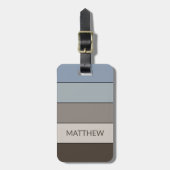 Personalisiertes Farbblockmuster - Muster Gepäckanhänger (Vorderseite vertikal)