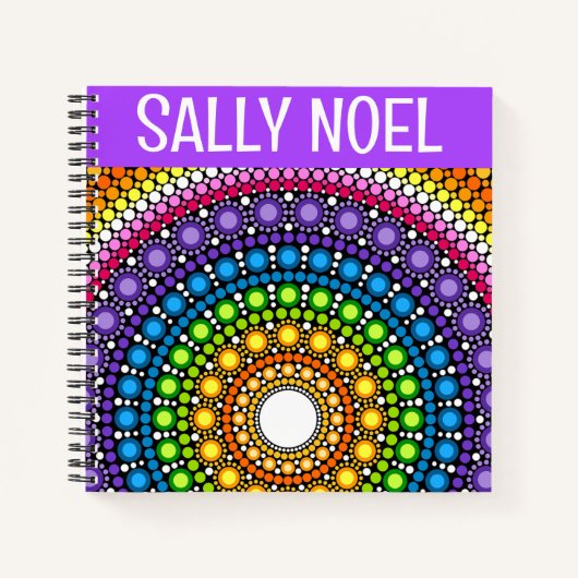 Personalisiertes, farbenfrohes tropisches Notizbuc Notizblock (Vorderseite)