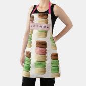 Personalisiertes Farbige Gestapelte Macaron-Muster Schürze (InSitu)