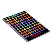 Personalisiertes, farbiges Muster Notizblock (Rechte Seite)