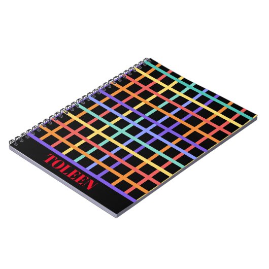 Personalisiertes, farbiges Muster Notizblock (Linke Seite)