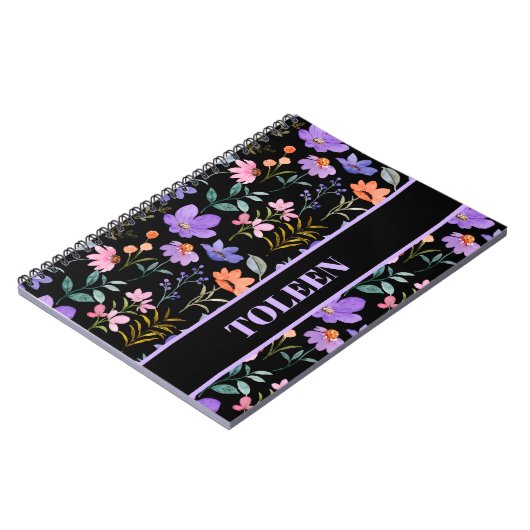 Personalisiertes, farbiges Muster Notizblock (Linke Seite)