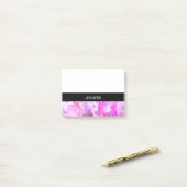 Personalisiertes, farbiges Muster Post-it Klebezettel (Auf Schreibtisch)