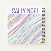 Personalisiertes farbiges Notizbuch (Rückseite)