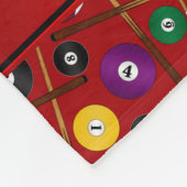 Personalisiertes, farbiges Poolmuster Fleecedecke (Ecke)