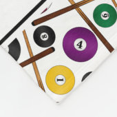 Personalisiertes, farbiges Poolmuster Fleecedecke (Ecke)