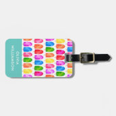 Personalisiertes, farbiges Popsicle Ice Lolly-Must Gepäckanhänger (Vorderseite horizontal)