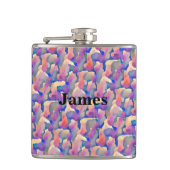 Personalisiertes Farbmuster Flachmann (Vorderseite)