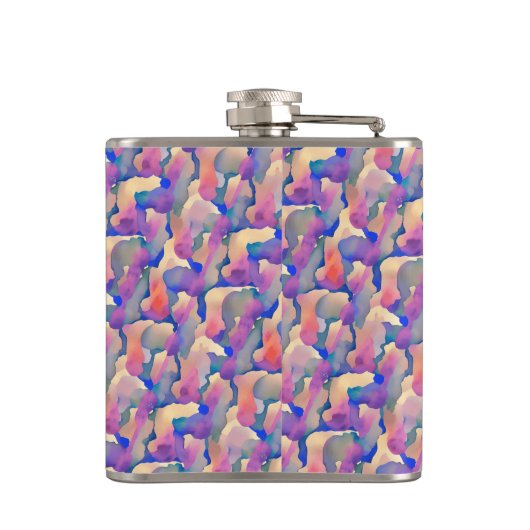 Personalisiertes Farbmuster Flachmann (Rückseite)