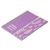 Personalisiertes Farbmuster Notizblock (Linke Seite)