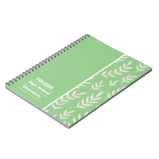 Personalisiertes Farbmuster Notizblock (Linke Seite)