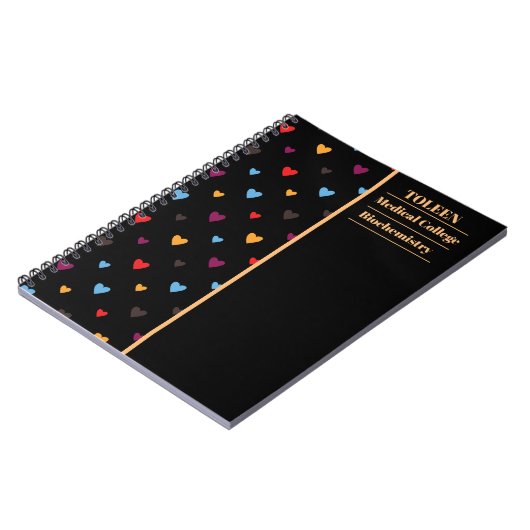 Personalisiertes Farbmuster Notizblock (Linke Seite)