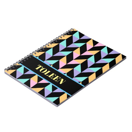 Personalisiertes Farbmuster Notizblock (Linke Seite)