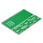 Personalisiertes Farbmuster Notizblock (Linke Seite)