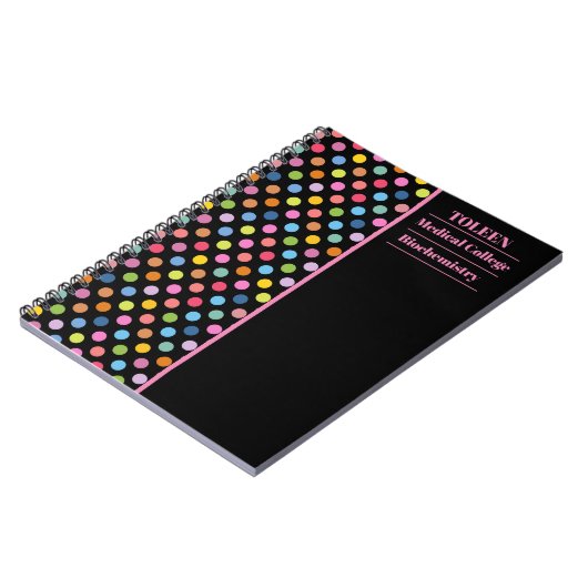 Personalisiertes Farbmuster Notizblock (Linke Seite)