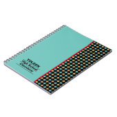 Personalisiertes Farbmuster Notizblock (Linke Seite)