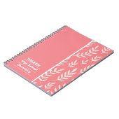 Personalisiertes Farbmuster Notizblock (Linke Seite)