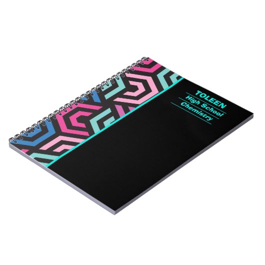 Personalisiertes Farbmuster Notizblock (Linke Seite)