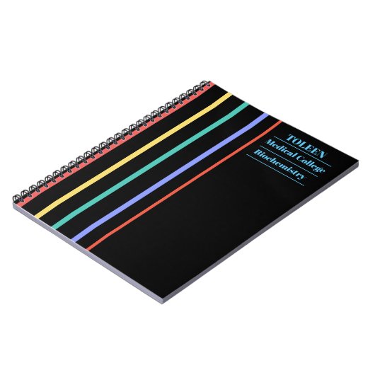 Personalisiertes Farbmuster Notizblock (Linke Seite)