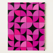 Personalisiertes Farbrosa, Muster der Rose Planer (Rückseite)