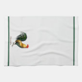 Personalisiertes Farbroster Vintage Aquarellfarbe Geschirrtuch (Horizontal)