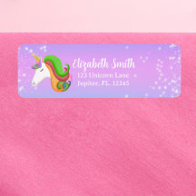 Personalisiertes Farbunicorn Glitter 