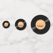 Personalisiertes FarbVinyl-Record-Monogramm Konfetti (Vorderseiten)