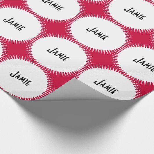 Personalisiertes Farbwrapper Geschenkpapier (Ecke)