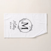 Personalisiertes Farmhouse-Teetuch, monogrammatisc Handtuch (Handtuch)