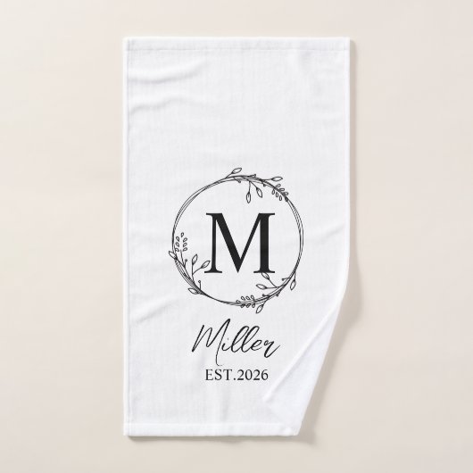 Personalisiertes Farmhouse-Teetuch, monogrammatisc Handtuch (Handtuch)