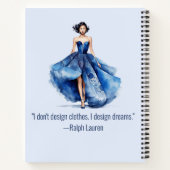 Personalisiertes Fashion Sketch Buch (Rückseite)