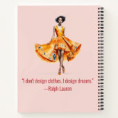 Personalisiertes Fashion Sketch Buch (Rückseite)