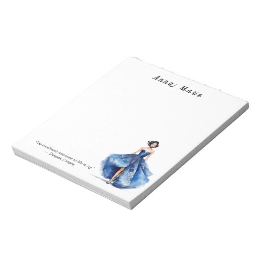 Personalisiertes Fashion Themed Notepad Notizblock (Rotiert)