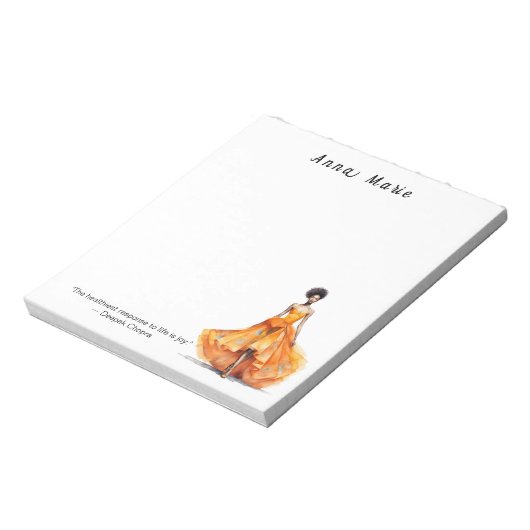 Personalisiertes Fashion Themed Notepad Notizblock (Rotiert)