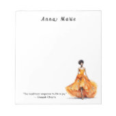 Personalisiertes Fashion Themed Notepad Notizblock (Vorderseite)