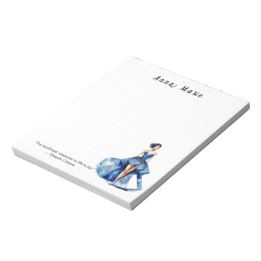 Personalisiertes Fashion Themed Notepad Notizblock (Rotiert)