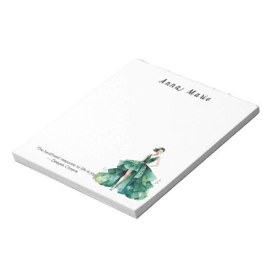 Personalisiertes Fashion Themed Notepad Notizblock (Rotiert)