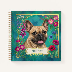Personalisiertes Fawn-Französische-Bulldogge-Notiz Notizblock